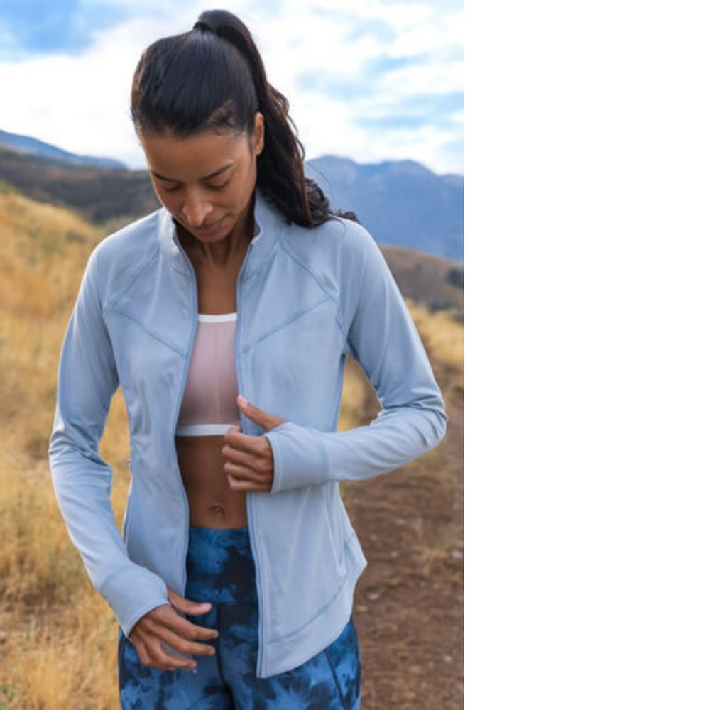 Title Nine Vitality Jacket - Powder Blue -Size L (12-14)